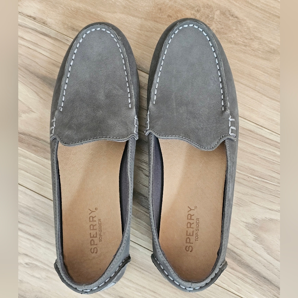 Sperry Loafers Boat Shoes Grey  Womens Size 7 NEW - Picture 5 of 11